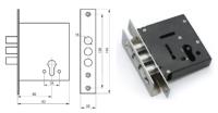 Замок врезной цилиндровый 374LHE-66