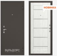 Бульдорс-10 P NEW, букле шоколад, ларче бьянко, P8,  Г1512, разд. фур-ра,хром (2050*860, Правая)