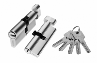 Ключевой цилиндр Паллини Р 60CK SN ключ/вертушка (мат.никель) (...)