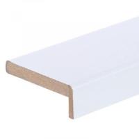 Наличник плоский ТЕЛЕСКОП  МДФ 10 мм Эмаль (RUMAX) (тон Белый (акрил), 80*10, 2140)