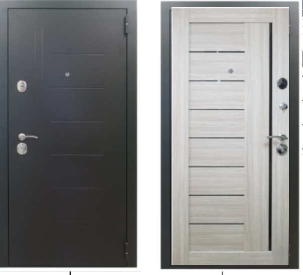 Тульская дверь Б27 Мадрид, черный  муар, МДФ бьянко + черное стекло, 2050*960, правая, лот Н891295