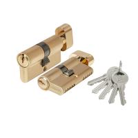 Цилиндровый механизм ключ-вертушка Fuaro (48317, SSG сатинированное золото)