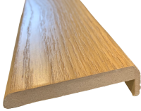 Наличник плоский ТЕЛЕСКОП шпон НАТУР.ДУБ МДФ 10мм (RUMAX) (натур.дуб тон коньяк, 80*10, 2140)
