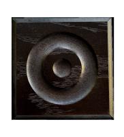 Замок к фигурному наличнику шпон (RUMAX)  (натур.дуб тон коньяк)