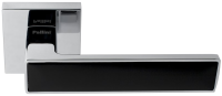 Дверная ручка Prime Паллини Нью-Йорк PAL-Z02-S PC/MatBlack, полированный хром/черный  (...)