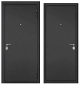 ФЭМЕЛИ ЭКО, СТАЛЬ, букле Антрацит,  1 замок (1900*960, R, правая, хром)