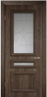 ДО 70 Неаполь остекленное дуб браун, покрытие Софт-вуд