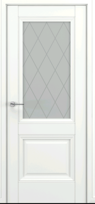 ДО 70 Венеция В3 матовый белый ZADOOR, Полипропилен, белое, рис. Ромб, ЛОТ 19394078