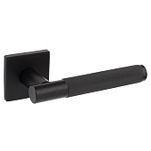 Дверная ручка H-30148-A на квадратной розетке Slim (34148, BLM черный матовый)