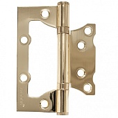 Петля без врезки стальная универс. TRODOS 100*75*2,5 (201222, золото, флоупак)