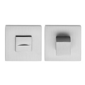 Завертки на квадратной розетке Code Deco Slim (31656, CRS сатинированный хром, КВАДРАТ, арт. WC-3016)