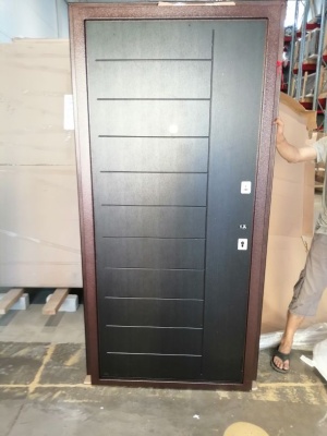 ***Тульские двери  Е1 НИКА , хром (антик медный, МДФ Венге) 2050*960, Правая ЛОТ 9261123