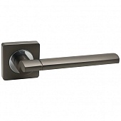 Дверная ручка Trodos AL-02-572 на квадратной розетке (GF графит)