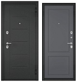 ФЭМЕЛИ ЭКО, РЛ-4, МДФ оскуро ЕД-1, 2 замка (2050*860, правая, Ночная задвижка, букле антрацит, хром)