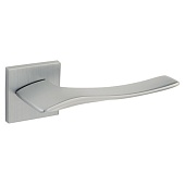 Дверная ручка H-30152-A на квадратной розетке Slim (34153, CRS сатинированный хром)