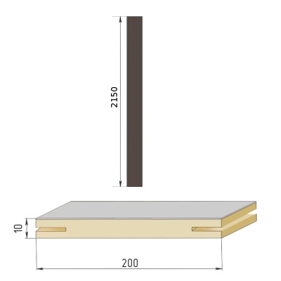 смоки софт добор телеск 2150х200