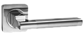 Дверная ручка Рим на квадратной розетке (INDH 53-02, SC/CP хром матовый/хром блестящий)