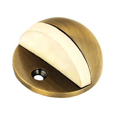 Ограничитель дверной полусфера Итарос старая бронза