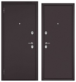 ФЭМЕЛИ ЭКО, СТАЛЬ, 2 замка (2050*860, левая, букле шоколад, хром)