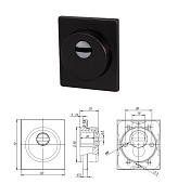 Броненакладка DEF.USS/K.25 (Protector/USS) BL (квадрат, черный)