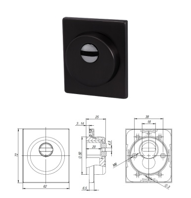 Броненакладка Armadillo DEF.USS K.25 (ProtectorUSS) BL черный 