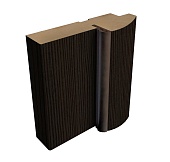 Коробка ПРЯМАЯ с уплот, покрытие Экошпон (ALBERO) (кипарис темный, 70*28, 2070)