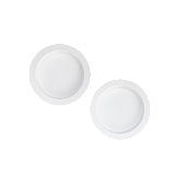 Ручки для раздвижных дверей РЕНЦ кругл. (белый, арт. INSDH 603 W)