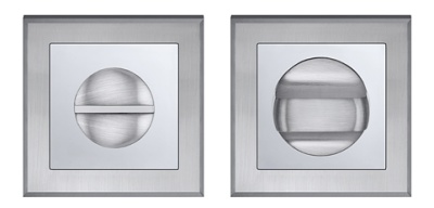 Завертка на квадратной розетке Итарос Премиум Плюс белый никель