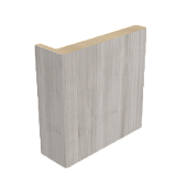 Наличник плоский телескоп., покрытие Мягкое касание (Soft Touch) (Альберо) (графит, 70*24, 2150)