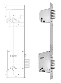 Замок BORDER DUO для City SMART(комплект ЗВ4-3 и 1-4) (Цилиндр проворачивает защелку)