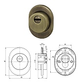 Броненакладка врезная (бронза) (...)