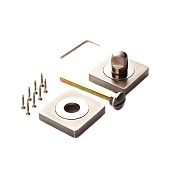 Завертка на квадратной розетке TIXX (никель матовый/никель блестящий, арт. INBK 05 SN/NP)