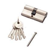 Цилиндровый механизм ключ-ключ РЕНЦ (никель матовый, арт. INCS 60 SN)