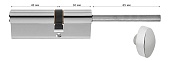 Цилиндровый механизм 40+10+25 мм (45*30) (ключ/шток, хром, с вертушком)