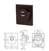 Броненакладка DEF.USS/K.25 (Protector/USS) BPVD (прямоугольная, вороненый никель)