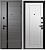 Дверь мет. ОРФЕЙ-615  Софт графит 286 черный лак/ Софт айс ЭРМИТАЖ-7  (2050*960, R, правая, черн.фурн)