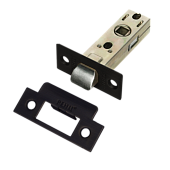 Защелка межкомнатная бесшумная РЕНЦ (черный, арт. INL 5-45 plastic B)