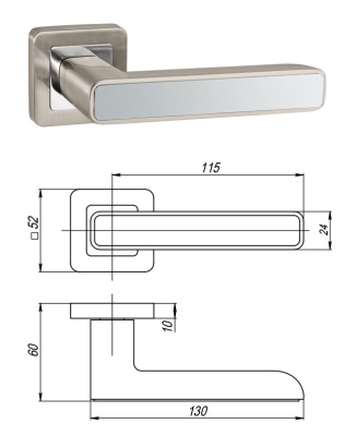 Ручка дверная MARS QR (хром)