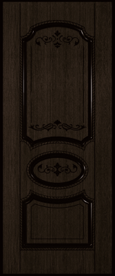 ДП 90*200 Муза (шпон МОРЕН.ДУБ, бесцв.лак, пазы черные, Глухое).