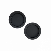 Ручки для раздвижных дверей РЕНЦ кругл. (черный, арт. INSDH 603 B)