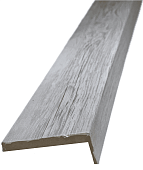 Наличник телескоп. Корадубов, серия "ПВ", покрытие ЭкоШпон (санторини белый, 70*8, 2150, плоский)