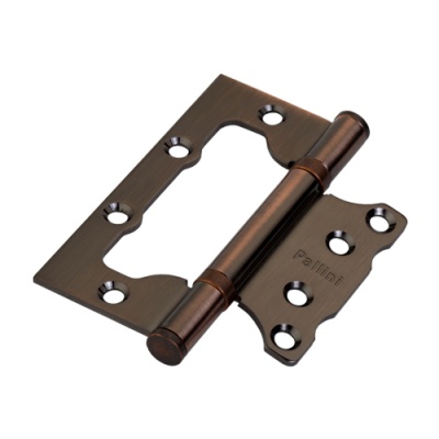 Петля без врезки стальная универс. Паллини PFH 100*75*2,5 2ВВ АС, античн.медь