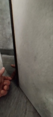 ***ДО 80 Серебро 4 бетон серый, покрытие ПВХ, стекло зеркало серое, ЛОТ 0152399