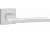 Дверная ручка Тирамису на квадратной розетке (белый супер матовый, арт. INAL 524-03 MSW)