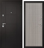 Дверь металл модель Форпост Квадро-2  лиственница серая (2050*960, правая)