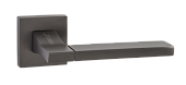 Дверная ручка Тирамису на квадратной розетке (INAL 524-03, MBN мат. черный никель)