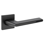 Дверная ручка H-30118-A на квадратной розетке Slim (31639, BLM/B черный матовый/черный)