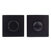 Завертка на квадратной розетке Code Deco Slim (34166, BLM черный матовый, КРУГ, арт. WC-3021)