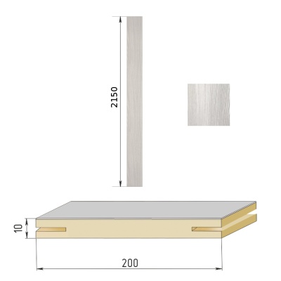 ясень рив айс добор телеск 2150х200