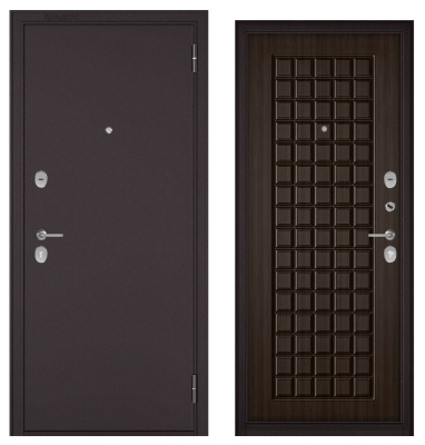 BULDOORS FAMILY ECO, МДФ ларче шоколад E-112, 2 замка